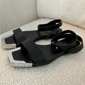 See by Chloe Black Ankle Strap Sandals size 8.5